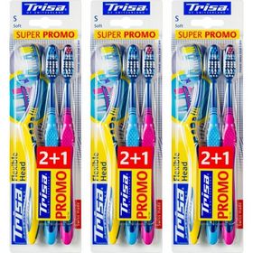 TRISA Brosses à dents souples Flexible head x 3