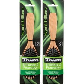 TRISA Natural Brillance Haarbürste mit Wildschweinborsten