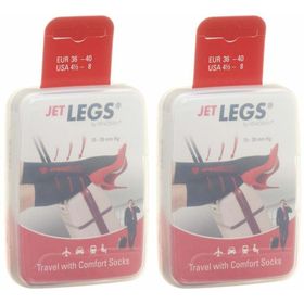 JET LEGS® Travel Socks 41-45 black