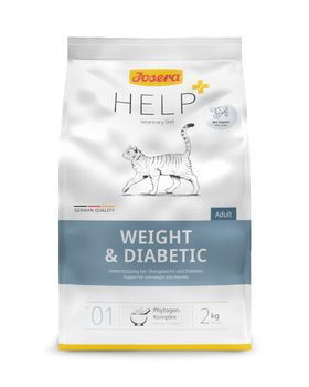 JOSERA Help+ Aliment diététique pour chat adulte - Perte de poids et diabètes