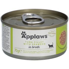 APPLAWS Nourriture humide pour chats avec filet de thon et algues