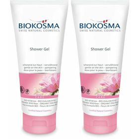BIOKOSMA Gel douche Rose musquée et Fleur de sureau bio