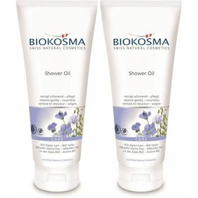 BIOKOSMA Huile de douche Lin des Alpes