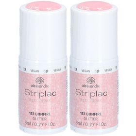 ALESSANDRO Striplac Vegan - Vernis à ongles Peel or Soak N°151 Bonfire - Glitter