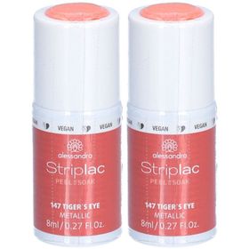 ALESSANDRO Striplac Végan - Vernis à ongles Peel or Soak N°147 Tiger's Eye