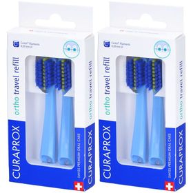 CURAPROX CS 5460 Travel Set Ortho refill blau x2