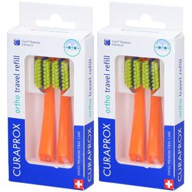 CURAPROX CS 5460 Travel Set Ortho refill orange x2