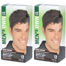 HENNA PLUS Mens Own Syst2 dunkel-braun x2