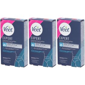 VEET Expert Bandes de cire froide Maillot et aisselles pour peaux sensibles