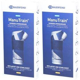 MANUTRAIN Handgelenkorthese Größe 3 gerade Titanium