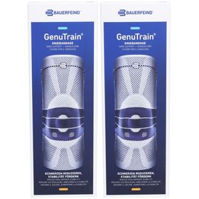BAUERFEIND® GenuTrain Aktiv-, Patella- und Bandkniebandage Gr. 3 Comfort Titan