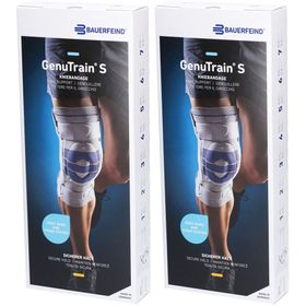 BAUERFEIND® GenuTrain® S Titanium Kniebandage Links Größe 3