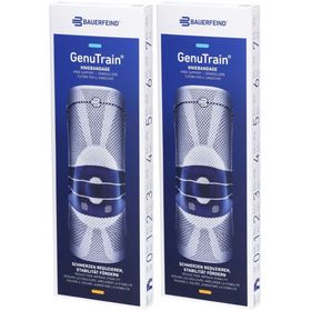 BAUERFEIND® GenuTrain Aktiv-, Patella- und Bandkniebandage Gr. 5 Comfort titan