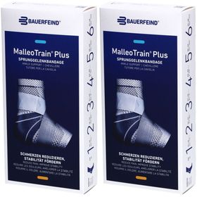 BAUERFEIND® Malleotrain® Plus Aktivbandage Gr. 2 rechts Titanium