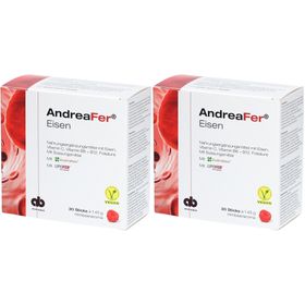 AndreaFer Eisen Ergänzung mit Eisen, Vitamin C, B6, B12 und Folsäure