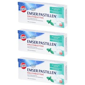Emser® Pastilles sans sucre fraîcheur mentholée