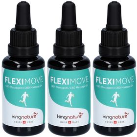 KINGNATURE Fleximove Massageöl mit CBD