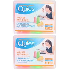 Quies Lärmschutz Ohrstöpsel Schaumstoff NEON 12 Stück