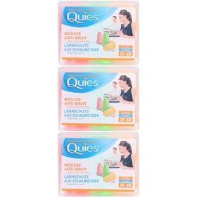 Quies Lärmschutz Ohrstöpsel Schaumstoff NEON 12 Stück