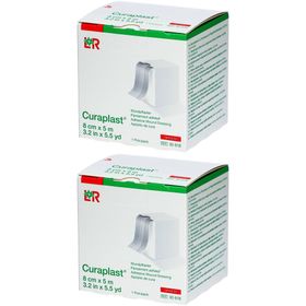 L&R Curaplast® Pansement Adhésif Sensitive 8 cm x 5 m