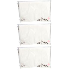 ELSA Taie d'oreiller anatomique 50 x 11 cm velours Ecru