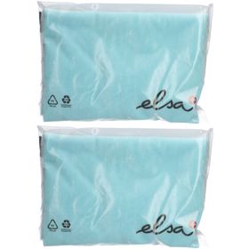 ELSA Taie d'oreiller anatomique 50 x 11 cm velours Bleu Clair