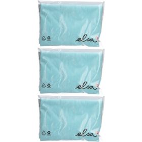 ELSA Taie d'oreiller anatomique 50 x 11 cm velours Bleu Clair