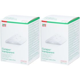 L&R Curaport® Pansement Chirurgical stérile Transparant 7 x 5 cm