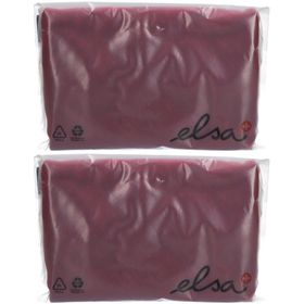 ELSA Anatomischer Kopfkissenbezug 50 x 11 cm Velours Bordeaux