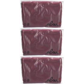 ELSA Anatomischer Kopfkissenbezug 50 x 11 cm Velours Bordeaux