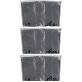 ELSA Taie d'oreiller 30 x 40 cm velours Anthracite