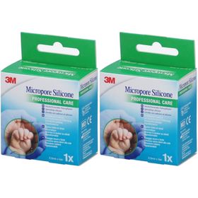 3M Micropore Klebepflaster Silikon 2,5 cm x 5 m