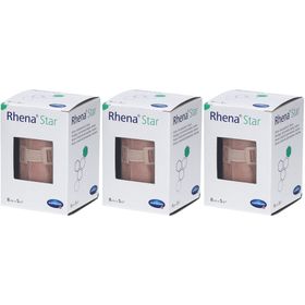 HARTMANN Rhena® Star dauerelastische Binden 8 cm x 5 m braun
