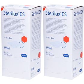 HARTMANN Sterilux® ES Faltkompressen und Longuetten Typ 17 steril 8-fach gefaltet 5 x 5 cm