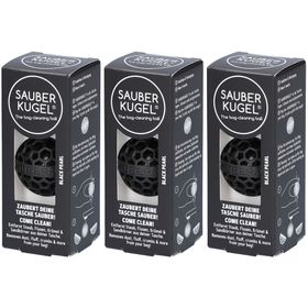 SAUBERKUGEL Taschenreiniger Black Pearl 3,5 cm wiederverwendbar