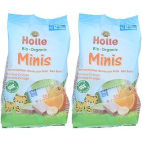 HOLLE Minis Fruchtriegel Banane-Orange bio