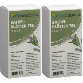 DROGOVITA Salbei Tee Btl 20 Stk x2