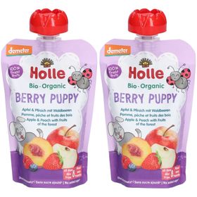 HOLLE Berry Puppy Gourde Pomme, pêche et fruits des bois bio