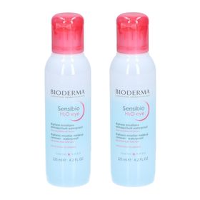 BIODERMA Sensibio H2O eye démaquillant micellaire biphasé