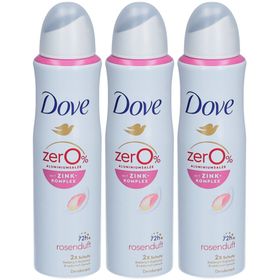 Dove® Deo Spray 0 % Aluminium Rosenduft – 150 ml mit Zink-Komplex