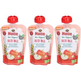 HOLLE Red Bee Trinkflasche Apfel & Erdbeere bio