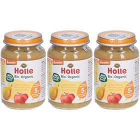 Holle Petit pot bébé Pomme et poire bio - Dès 5 mois