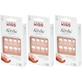 Kiss® Salon Acrylic Press-on Nägel Rumor Mill – 28 Stück mit Nagelkleber