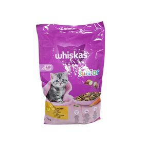 Whiskas Junior - Trockenfutter mit Huhn für Kätzchen zwischen 2 und 12 Monaten