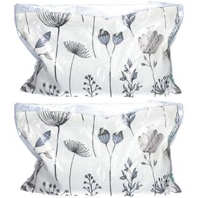 HIMMELGRÜN® Coussin aux pépins de raisin 30 x 20 cm Coquelicots