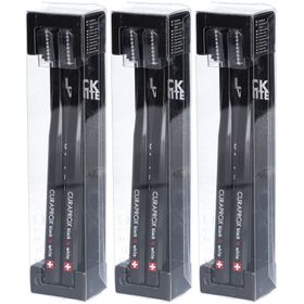 Curaprox Schwarz ist Weiß brosses à dents duo noir