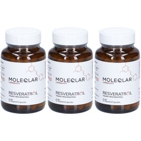 MOLEQLAR Longevity Resveratrol trans-resveratrol capsules
