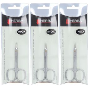 HERBA Ciseaux à cuticules pointe fine, Inox 16cm