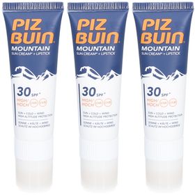 PIZ BUIN® MOUNTAIN Sonnencreme + Lippenpflegestift SPF30