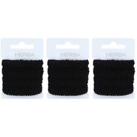 HERBA Fashion Élastique à cheveux 4cm Noir